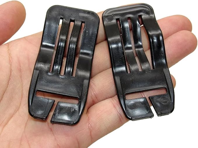 10 Pack Car Seat Cover Plate Hooks Webbing Mount Clip Universal 1'' Belt End Connector Fixing Buckle Elastics Chucks Attachment Fastener for Carseat Covers Car Seat Protector Installation