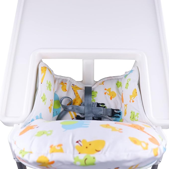 twoworld High Chair Cushion for IKEA Antilop Highchair, Baby High Chair Seat Cover Liner Mat Pad Cushion for IKEA Antilop High Chair (Animal Pattern)