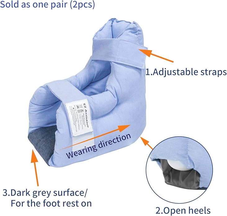 EZ Assistive Heel Protectors Remove Pressure and Bedsores for Healing Therapy of Heel Pressure and Deep Tissue Injury,Heel