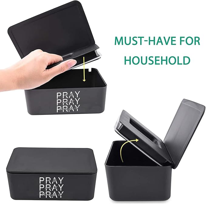 Moorfowl Inspirational Baby Wipes Dispenser Pray Over It Bible Verse Christian Flushable Wipes Container Holder for Bathroom Decor Baby Registry Essential- Pray On It Pray Through It