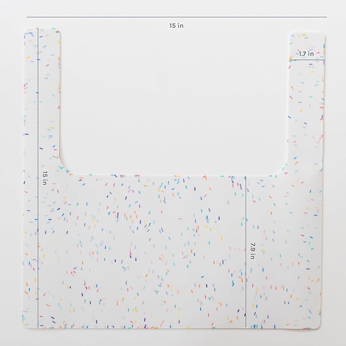 Yeah Baby Goods Placemats Compatible with The IKEA Antilop Highchair (Rainbow Sprinkles) - Food-Grade Silicone Highchair Tray Mat – Easy to Clean, High Chair Accessory