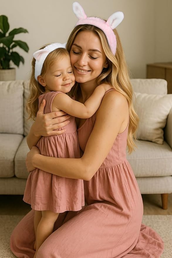 6PCS Animal Ear Spa Headbands Face Wash Headband Cute Make Up Hairband Fuzzy Cat Head Band Soft Skincare Hair Accessories for Women Girls