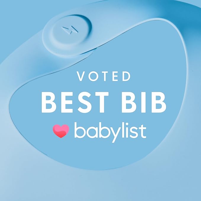 Magnetic Silicone Baby Bib – Waterproof, Dishwasher Safe, BPA Free Food-Grade, Feeding Bib for Infants and Toddlers
