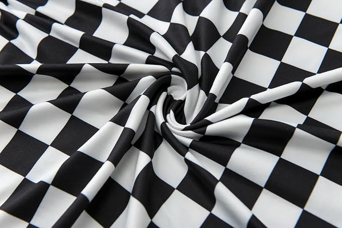 Little Jump Multi-use Baby Carseat Cover, Breathable Nursing Cover, High Stretchy Infant Carseat Canopy, Stroller Cover, Car Seat Covers for Bbies, Boys & Girls(Black Checkered)