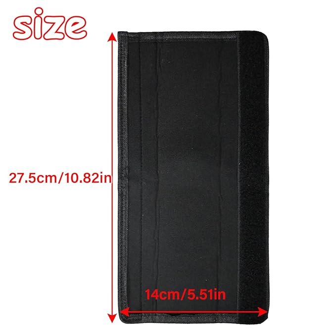 2 Pack 10.82×5.51in Armrest Handle Cover,Universal Handle Sleeve Cover Replacement Pushchair Handle Cover Accessory Elastic Dust Proof Protector Sleeve for Pushchair Pram(Black)