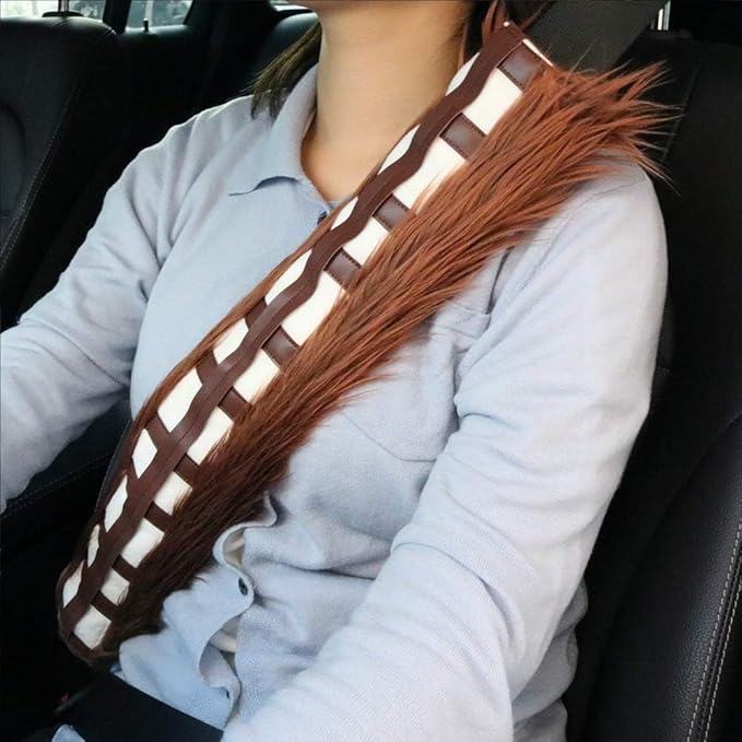GNEGNI Chewbelta Chewbacca Seat Belt Shoulder Cover Pad for Car Handbag