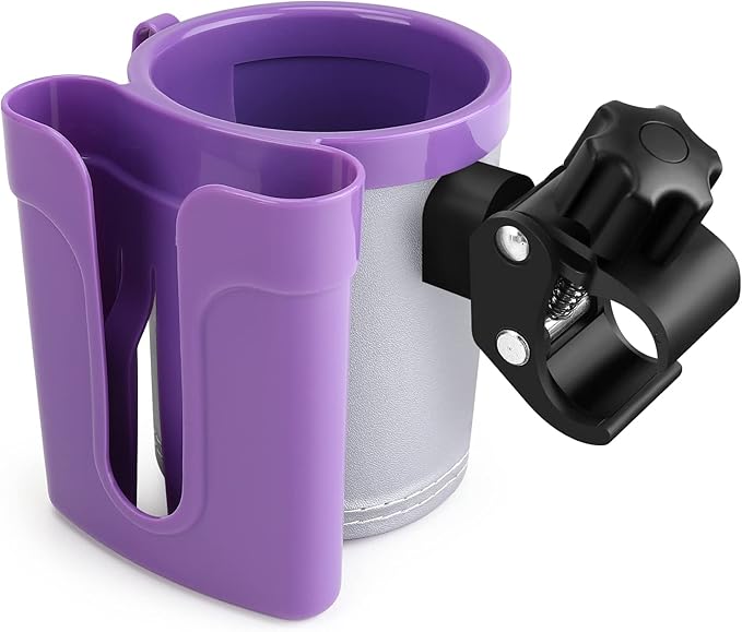 Accmor Stroller Cup Holder with Phone Keys Holder, 3-in-1 Universal Cup Holder, Drinks Bottle Holder for Stroller, Bike, Wheelchair, Walker, Scooter