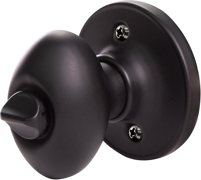 Design House 779199 Egg Keyed Entry Door Knob Matte Black