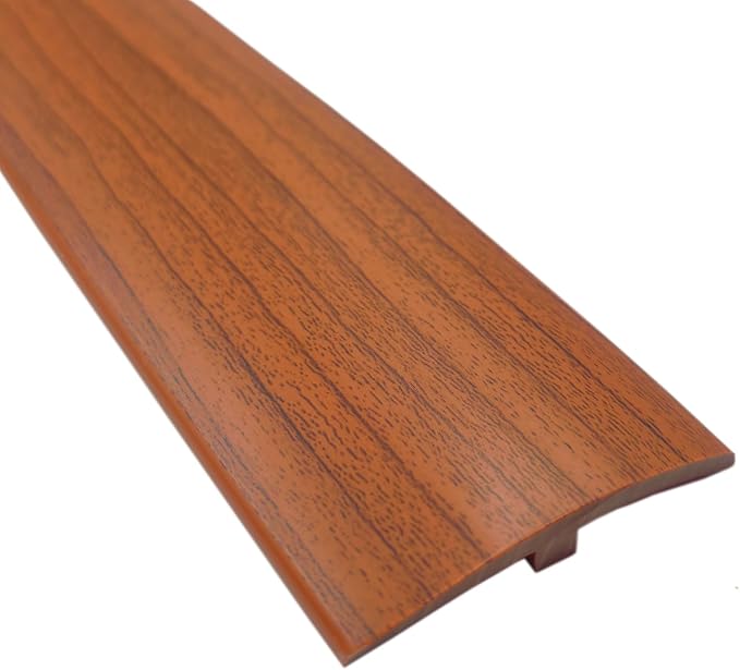 DAILISEN 9.84ft T Molding Flexible Self Adhesive T Shape Floor Transition Strip Bendable T Rubber Trim T Transition Strip for Tile to Laminate Flooring