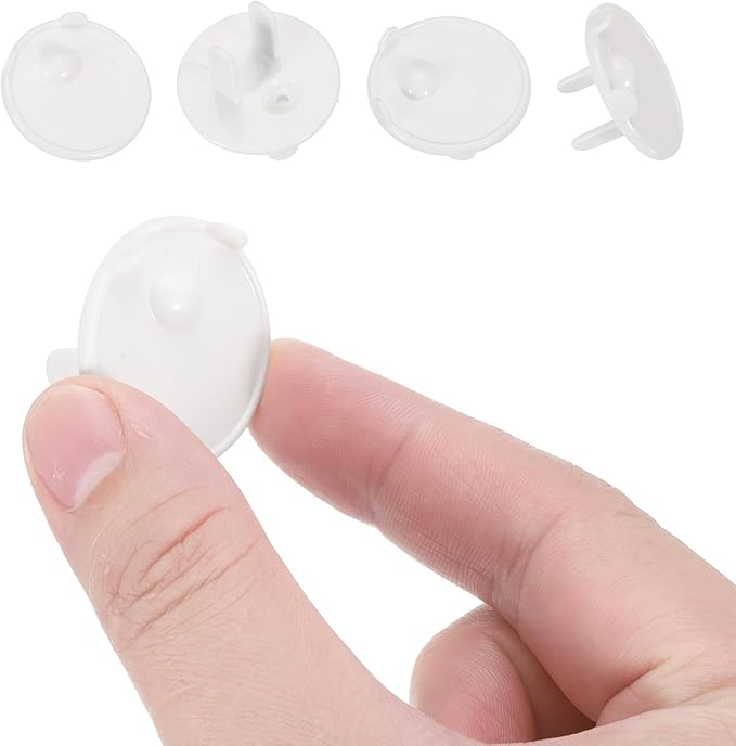 MECCANIXITY 12 Pack Outlet Covers Proofing, Plug Covers Easy Installation Electric Plug Protectors Safety Socket Cover Plugs Protector White
