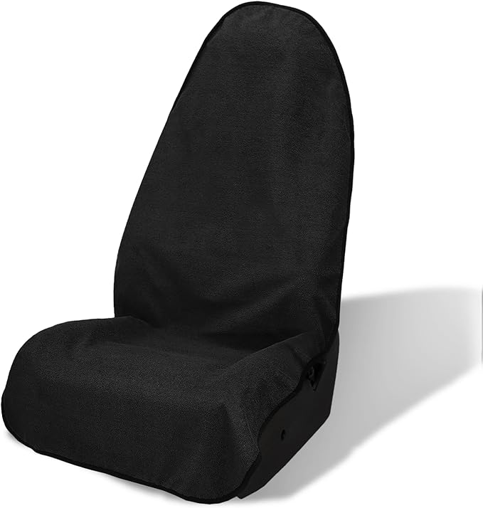 ZIMABLUE Terry Cloth seat Cover Universal Waterproof Car Sport Towel Seat Cushion Non-Slip Sweat-Absorbent Towel Cloth Suitable for All Seasons Waterproof Beach Seat Cover Washable