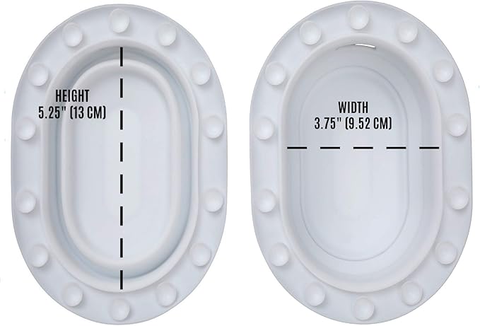 SlipX Solutions Adjustable Better Soak Overflow Drain Cover Fits All Drain Types for The Deepest Baths (Silicone, White)