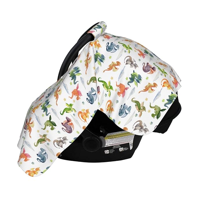 Dragon Baby Car Seat Canopy Cover Multi Use Shower Gift, Nursing Cover for Mom Nursing Covers, Dragon Baby Stuff Items