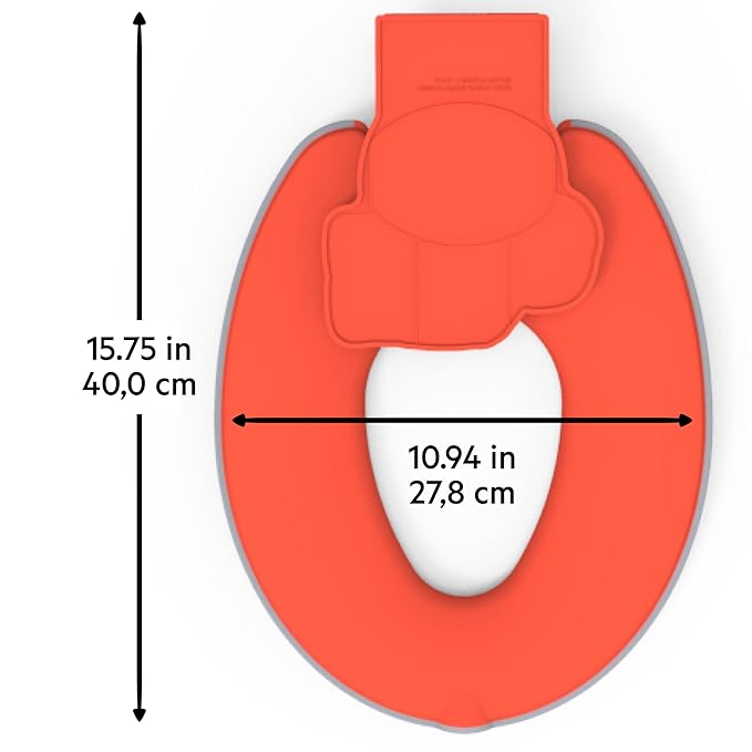 Bright Starts Disney Baby Cars Lightning McQueen Flip & Sit Potty Training Seat, Attaches to Toilet Securely, Space Saving Design Fits Most Toilets, Easy to Clean