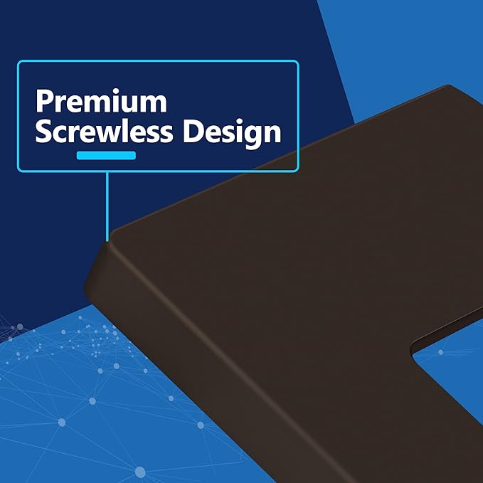 LIDER Matte Finish Decorator Switch Cover, Screwless Wall Plate, Mid-Size 1-Gang 4.88" x 3.11", Unbreakable Polycarbonate Thermoplastic, UL Listed, LSWP-31M-BR, Brown