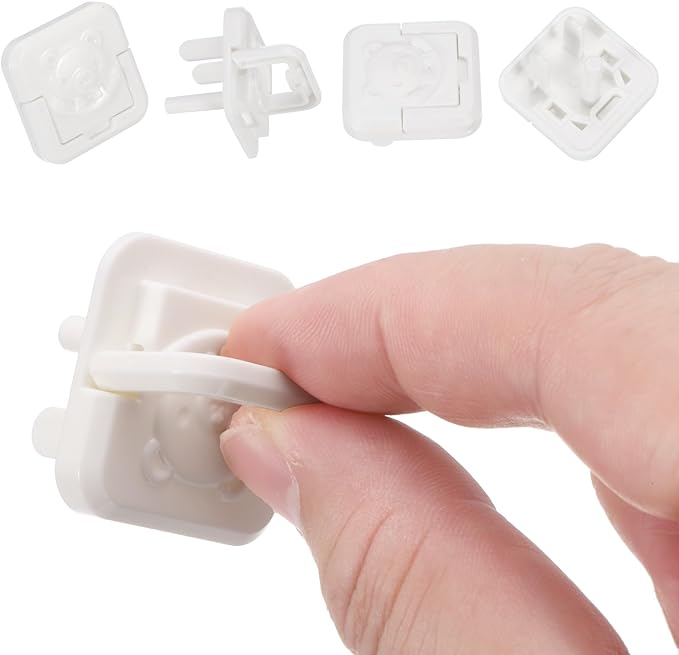 MECCANIXITY 20 Pack Outlet Covers Proofing, Plug Covers Easy Installation Electric Plug Protectors Safety Socket Cover Plugs Protector White