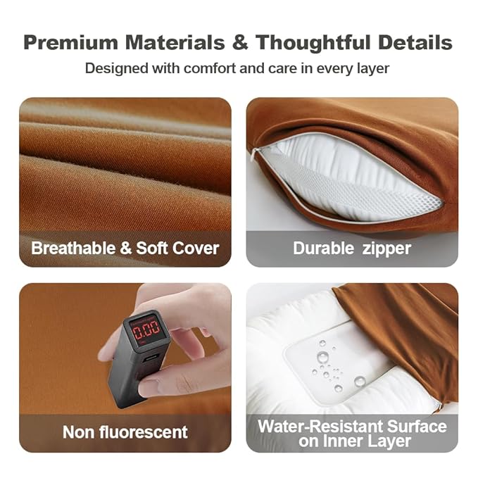 Infant Lounger, Baby Nest Cover, Soft Cotton and Waterproof Inner, Baby Floor Seat for Tummy Time, Baby Lounger for Newborn 0-24 Months, Essentials for Newborns (Brown)
