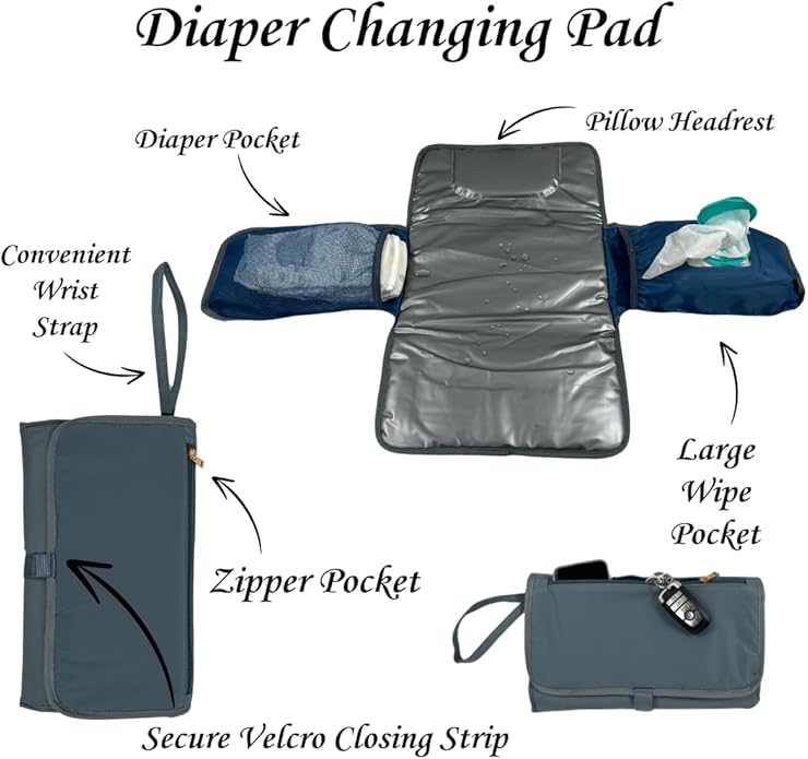SLyTesha Oversized Mommy Diaper Bag - Travel & Hospital Bag for Baby