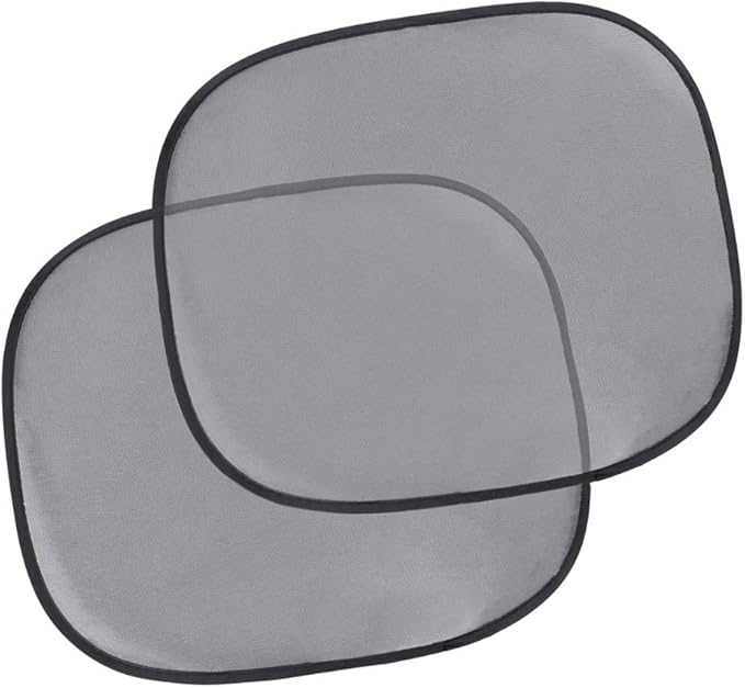 BDK Car Sunshades for Side & Rear Window - Sun Protection for You and Your Infant, Baby, Kids, Pets, Backseat - Blocks UV Rays - Static Cling Easy Popup Install (2 Pieces)