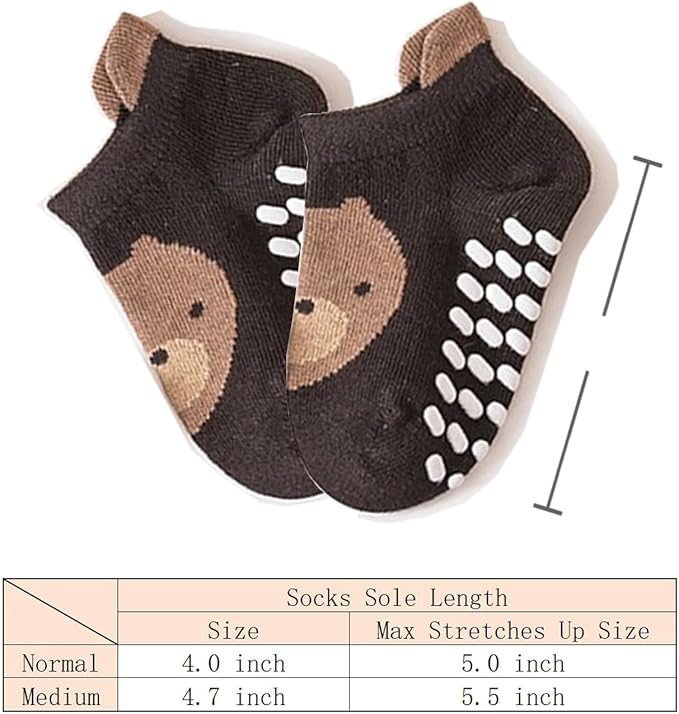 TFTSR Baby Knee Pads for Crawling (3 Pairs) and Baby Socks for Walking (3 Pairs), Walking Protector for Toddler Kid Girls Boy