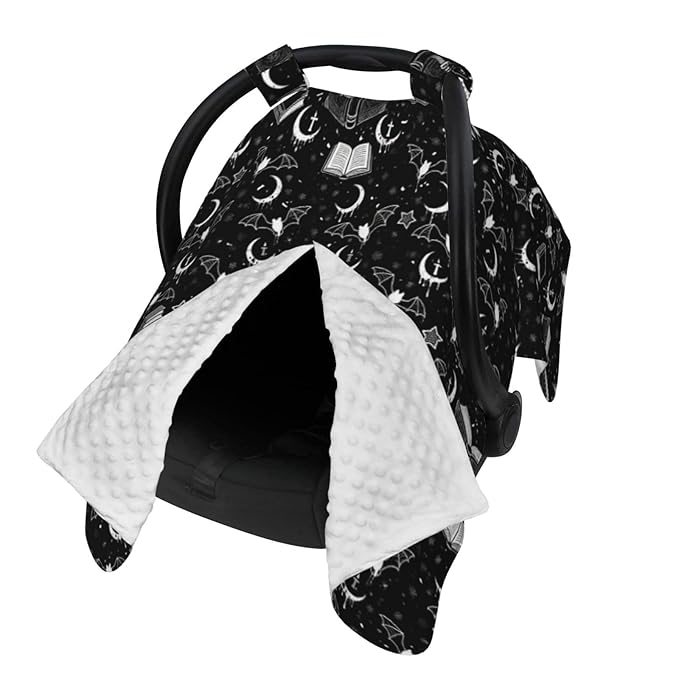 Gothic Car Seat Cover Baby Stuff Western Infant Carseat Covers Baby Girl Highland Car Seat Canopy Boy Winter Multi Use Nursing Cover for Newborn Carseat Canopy Nursing Covers Newborn Shower Gift
