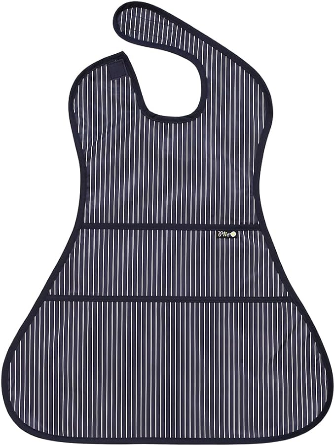 Plie Full Coverage Waterproof Feeding Bib for Toddlers – Extra Long Apron Bib for Mealtime, Self-Feeding, High Chairn