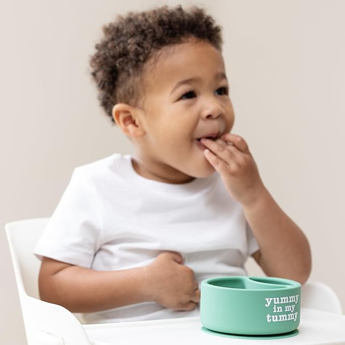 Bella Tunno Silicone Suction Bowl for Toddlers and Babies, Food Grade BPA Free Silicone, Non Slip Suction Base, Microwave & Dishwasher Safe, Ideal Baby-Led Weaning & Self Feeding Bowl, Miss Mess