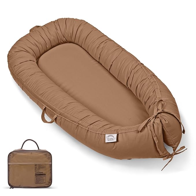 EAQ Baby Lounger, Infant Lounger for Newborn,Portable Baby Nest Cover Breathable & Soft, Newborn Essentials