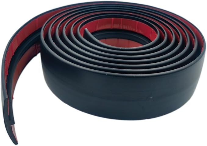 DAILISEN 9.84ft T Molding Flexible Self Adhesive T Shape Floor Transition Strip Bendable T Rubber Trim T Transition Strip for Tile to Laminate Flooring