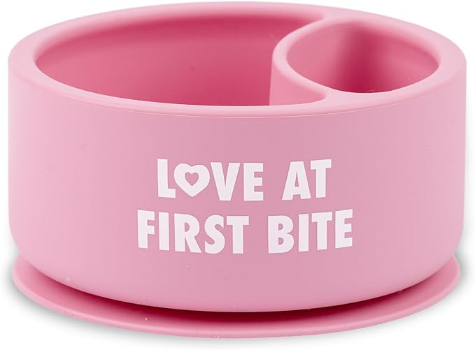 Bella Tunno Silicone Suction Bowl for Toddlers and Babies, Food Grade BPA Free Silicone, Non Slip Suction Base, Microwave & Dishwasher Safe, Ideal Baby-Led Weaning & Self Feeding Bowl, Miss Mess