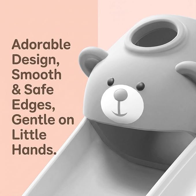 Skyroku 2 Pack Faucet Extender for Toddlers, Sink Extenders with Temperature Sensitive for Kids Hand Washing Sink Faucet Extension,Suitable for Bathroom Sink, Kitchen,Bathtub (Grey)