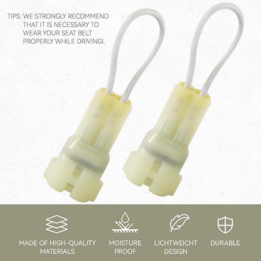 Seat Belt Bypass for Honda Pioneer 700 1000, UTV Harness Override Seat Bypass Switch Connector Jumper Plug for Honda Pioneer 700-2 700-4 1000-3 1000-5 2017-2025 Accessories (2PCS)