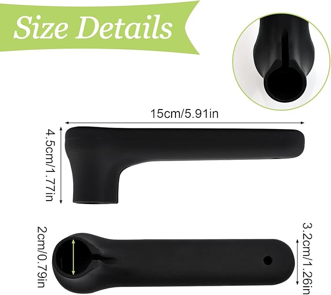 Door Handle Covers, 10Pcs Matte Black Door Knob Covers Silicone Door Handle Glove Covers Anti-Static Safety Door Knob Protector for Flat Square Door Levers