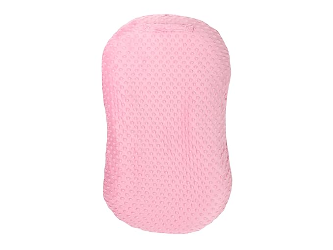 Mila Millie Water Resistant Removable Cover for Newborn Lounger | Minky Sensory Touch Slipcover for Baby Floor Seat | Premium Quality Soft Wipeable Fabric | Hypoallergenic (Blush)
