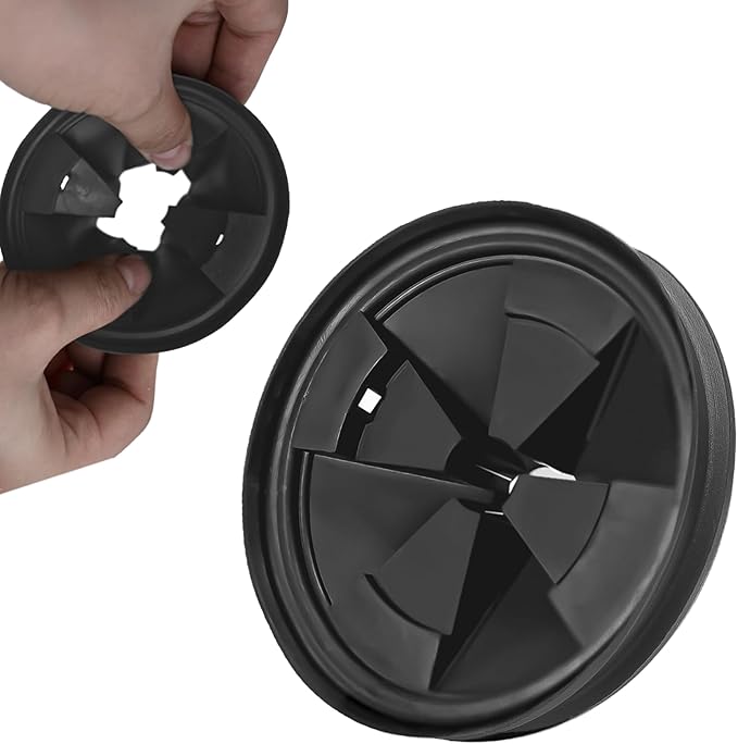 2pcs 3 3/8" Garbage Disposal Sink Baffle QCB-AM Splash Guards for Insinkerator, Garbage Disposal Quiet Cover Splash Guard Replacement for InSinkErator Evolution Series (Black)