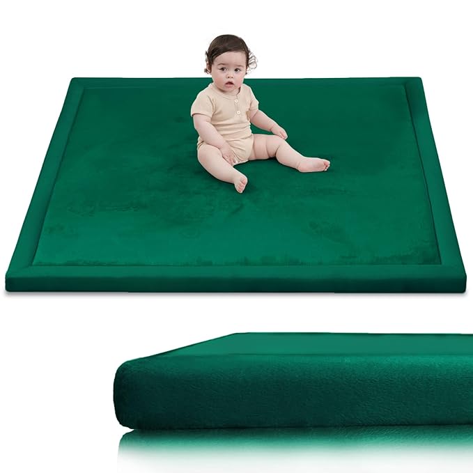 Baby Play Mat for Floor,59 * 71(Dark Green)