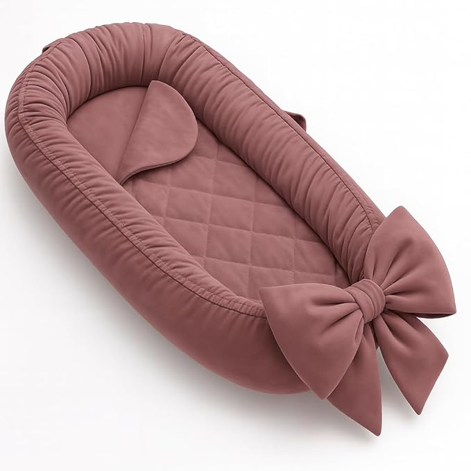 EAQ Baby Lounger, Infant Lounger for Newborn,Portable Baby Nest Cover Breathable & Soft, Newborn Essentials