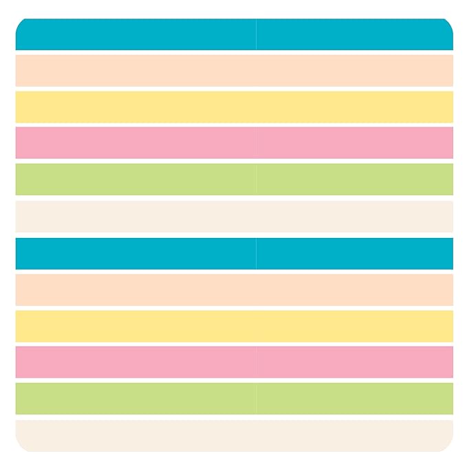 BapronBaby Rainbow Stripes Splash Mat - Waterproof Catch-All for Under High Chairs, Floors, Tables, Playtime or Arts & Crafts - Machine Washable - 45" x 45”