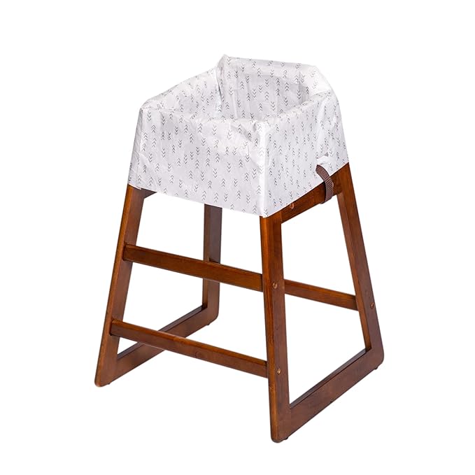 J.L. Childress Disposable Restaurant High Chair Covers - Baby Travel Accessory for Kids & Toddlers, Individually Wrapped, Covers All Surfaces - 12 Count, Stars/Hearts/Arrows