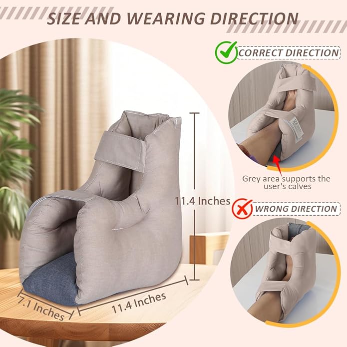 EZ Assistive Heel Protectors Remove Pressure and Bedsores for Healing Therapy of Heel Pressure and Deep Tissue Injury,Heel