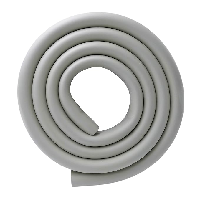 M2cbridge U Shape Extra Thick Furniture Table Edge Protectors Foam 6.5 Ft (Grey with 4 Corners)