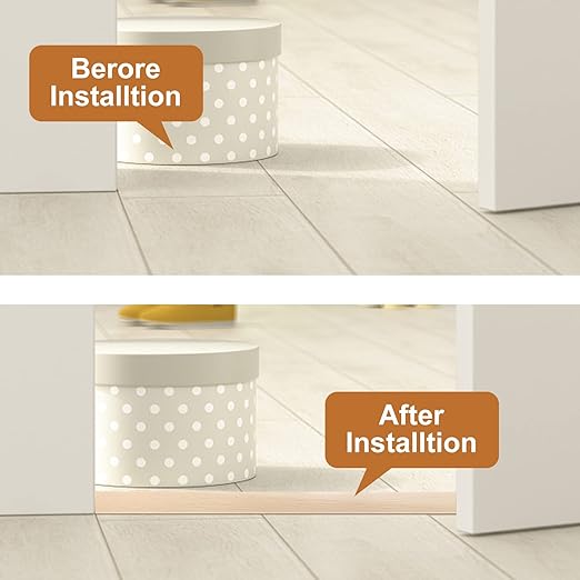 Floor Transition Strip Self Adhesive, Flat Laminate Floor Cover Strip 2" Wide Vinyl Floor Flat Divider Strip, Wood Grain Design (3.28FT, Beige)