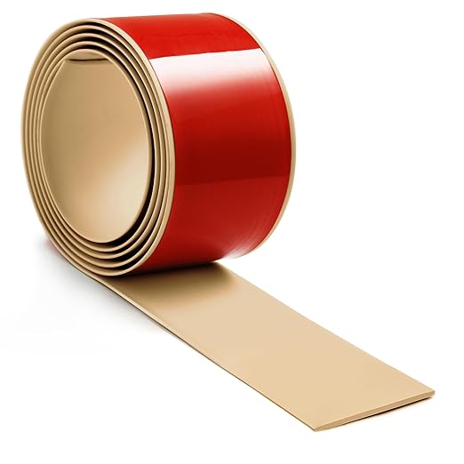Bnell Floor Transition Strip Self Adhesive Vinyl Laminate Floor Cover Strip 3" Floor Flat Divider Strip for Joining Floor Gaps and Doorway Transitions (3.3Ft, Light Brown)