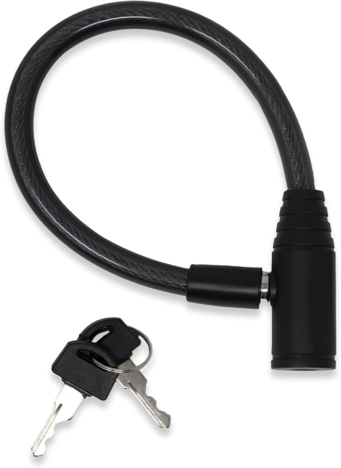 Urban August Child-Proof Refrigerator Lock for Kids & Adults - Lock for French Door Fridge and Cabinet (Small, Black - 2 Pack)