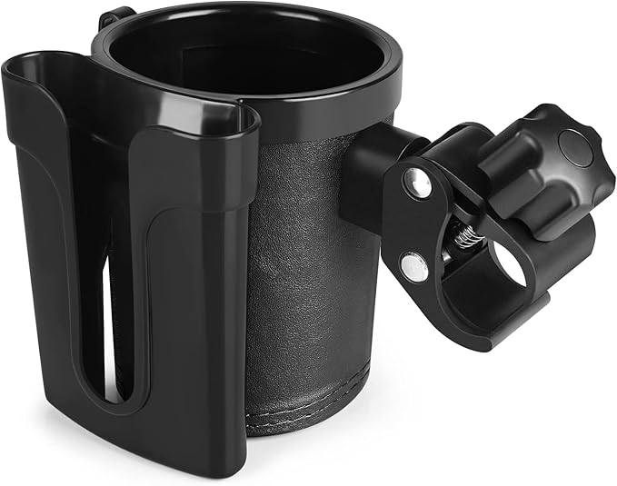 Accmor Stroller Cup Holder with Phone Keys Holder, 3-in-1 Universal Cup Holder, Drinks Bottle Holder for Stroller, Bike, Wheelchair, Walker, Scooter