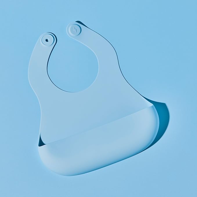 Magnetic Silicone Baby Bib – Waterproof, Dishwasher Safe, BPA Free Food-Grade, Feeding Bib for Infants and Toddlers