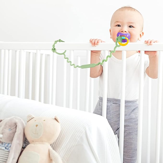 Toy Straps for Baby, 5 Pack Silicone Toy Straps for Stroller, Toy Safety Straps for Toy, Sippy Cup Straps, Adjustable Toy Holder for Stroller, High Chair - BPA Free