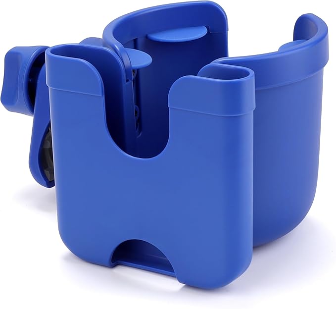 Accmor Stroller Cup Holder with Hook, Bike Cup Holder, Universal Cup Holder for Uppababy Nuna Doona Strollers, 2-in-1 Cup Phone Holder for Stroller, Bike, Wheelchair, Walker, Scooter