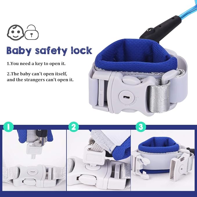 FurPaw Child Backpack Leash for Toddlers & Kids | 98Inch Lengthen Child Safety Walking Leash -Blue