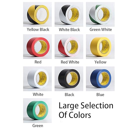 APT, Multi Color Marking Tape, Premium Safety Marking and Dance Floor Splicing Tape, 6 mil Thick (Yellow, 1 Roll)